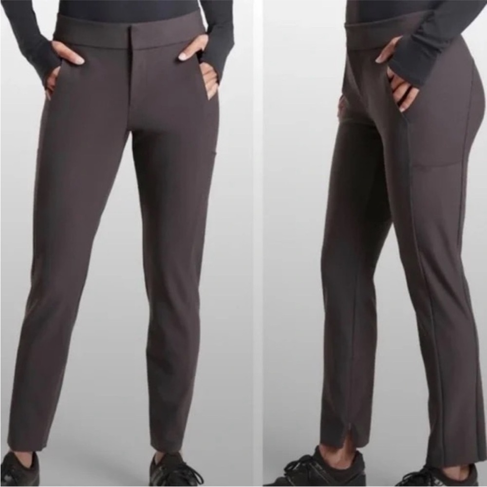 Athleta Stellar Trouser 0 Petite - Shale Grey/Purple K21